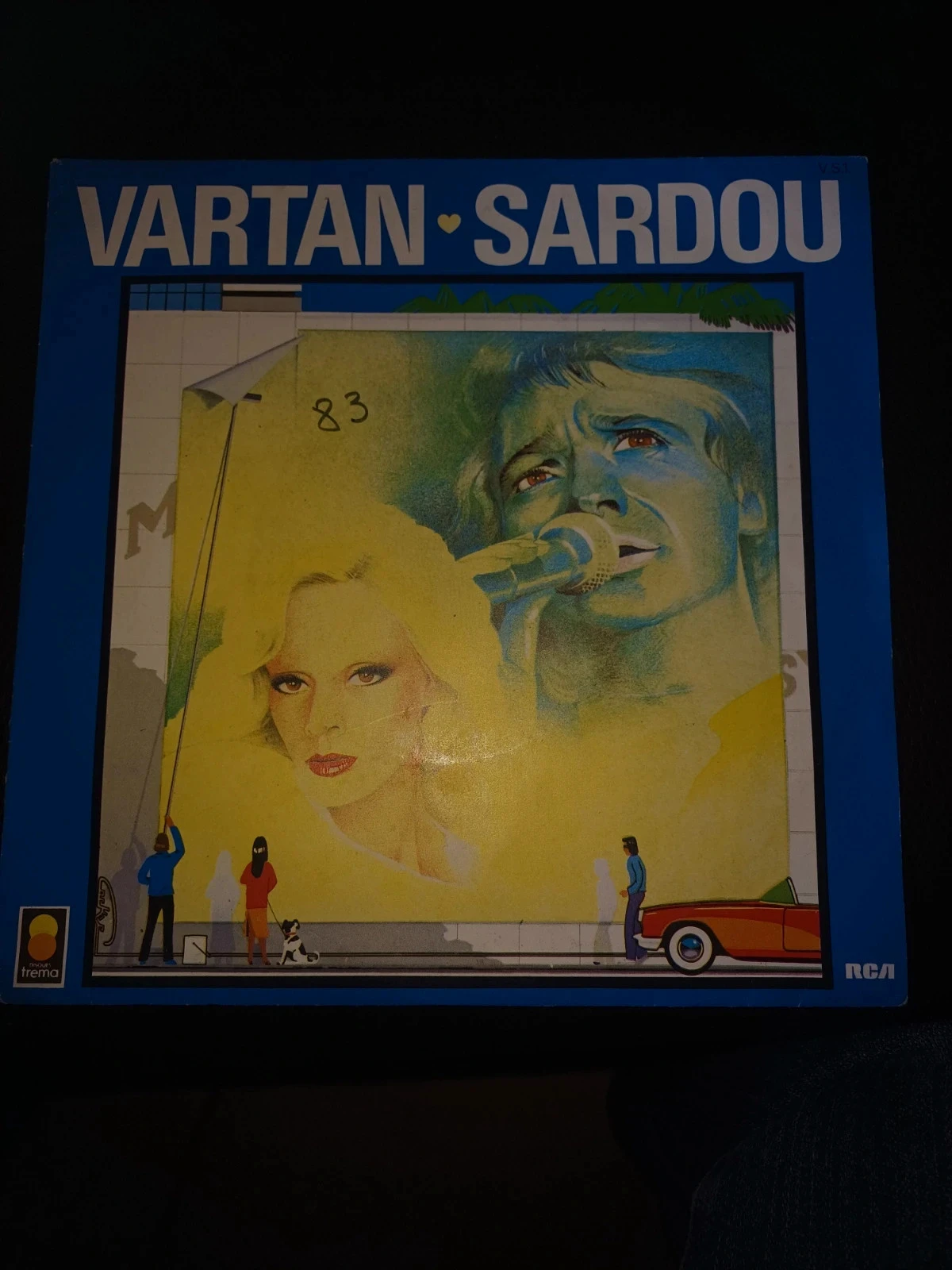 Vartan  Sardou 45t vinyle  label RCA tréma VS1RC110